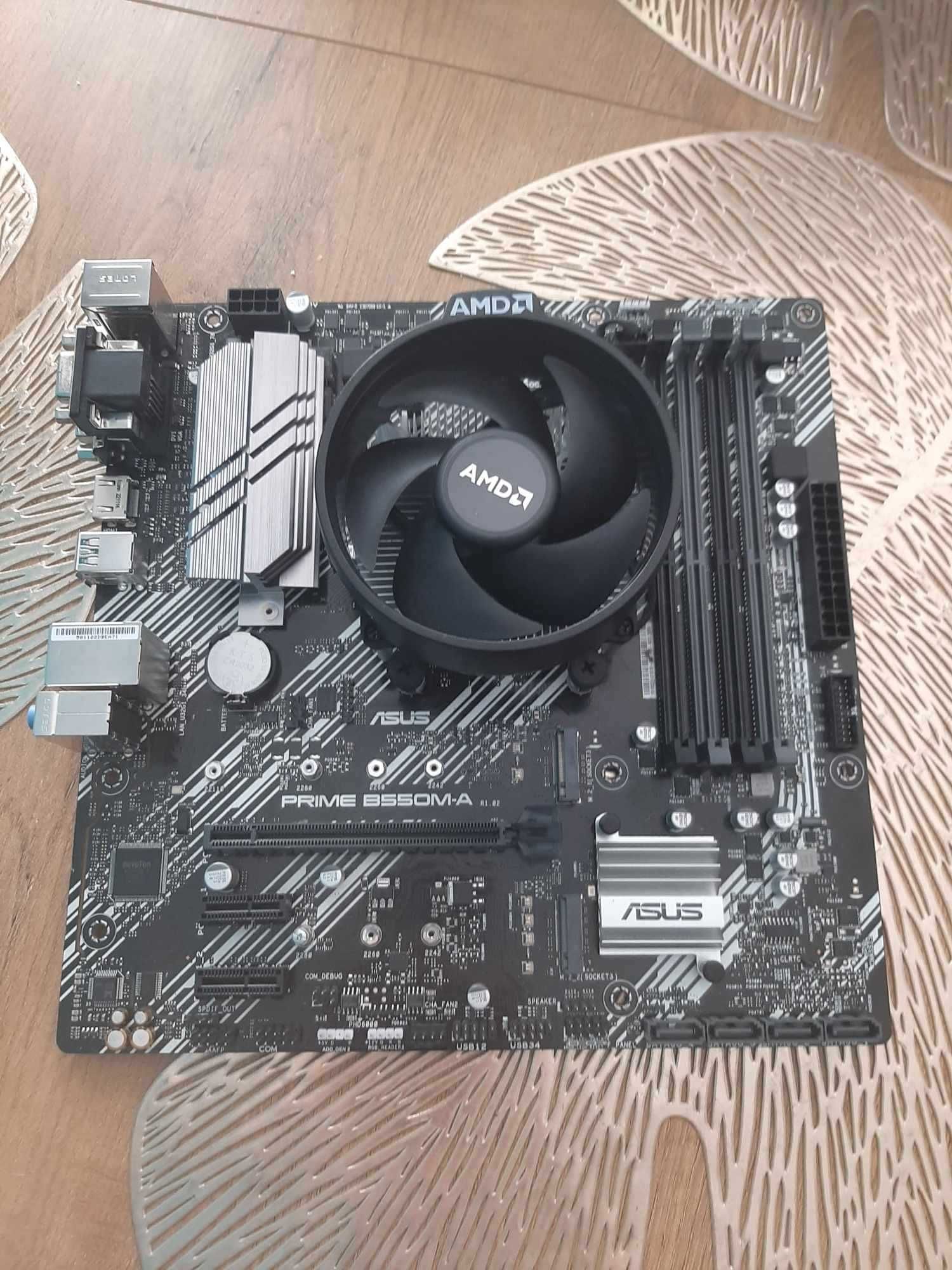 Płyta główna asus b550 z procesorem ryzen 5 4500