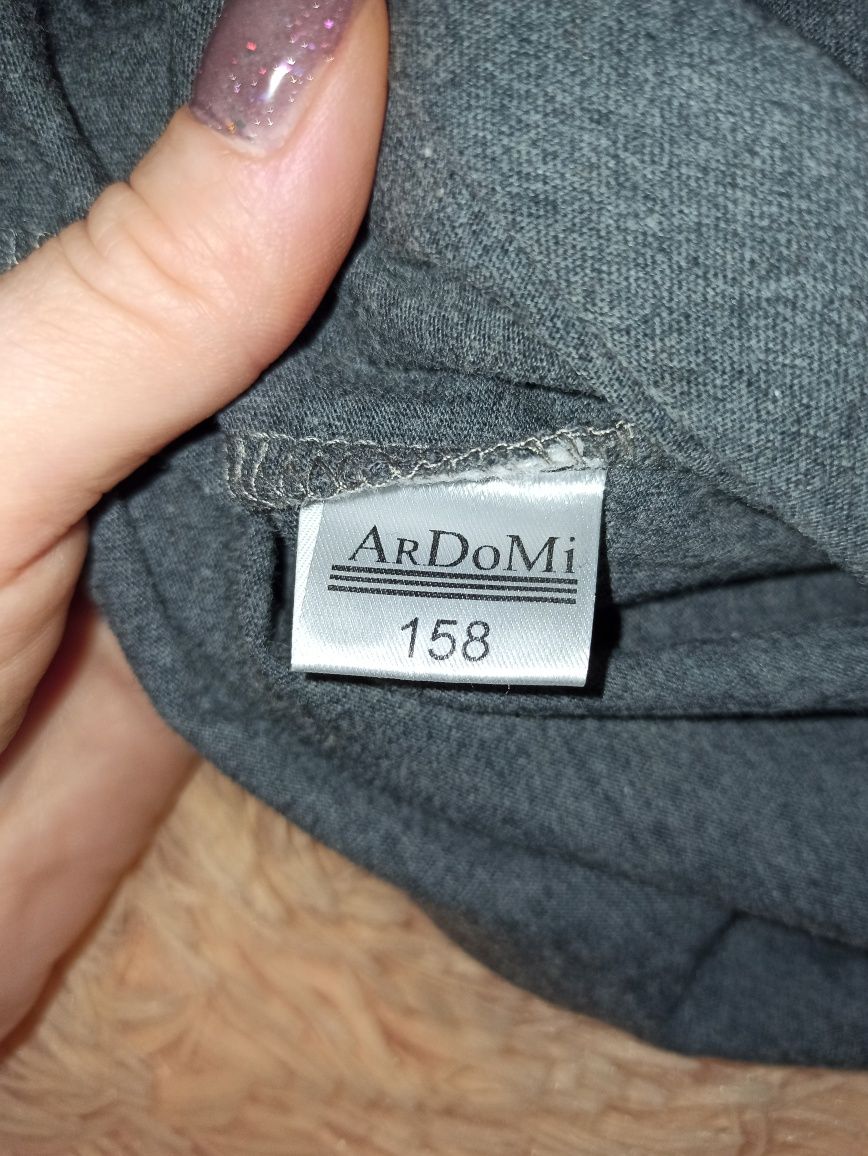 Лонгслів ArDoMi для хлопчика, розмір 158, сірий меланж
