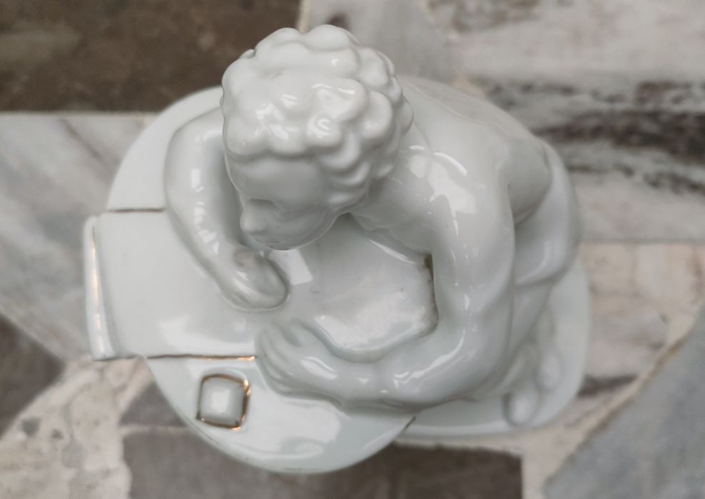ŁOMONOSOW pisarz PUSZKIN stara figurka porcelanowa ROSJA