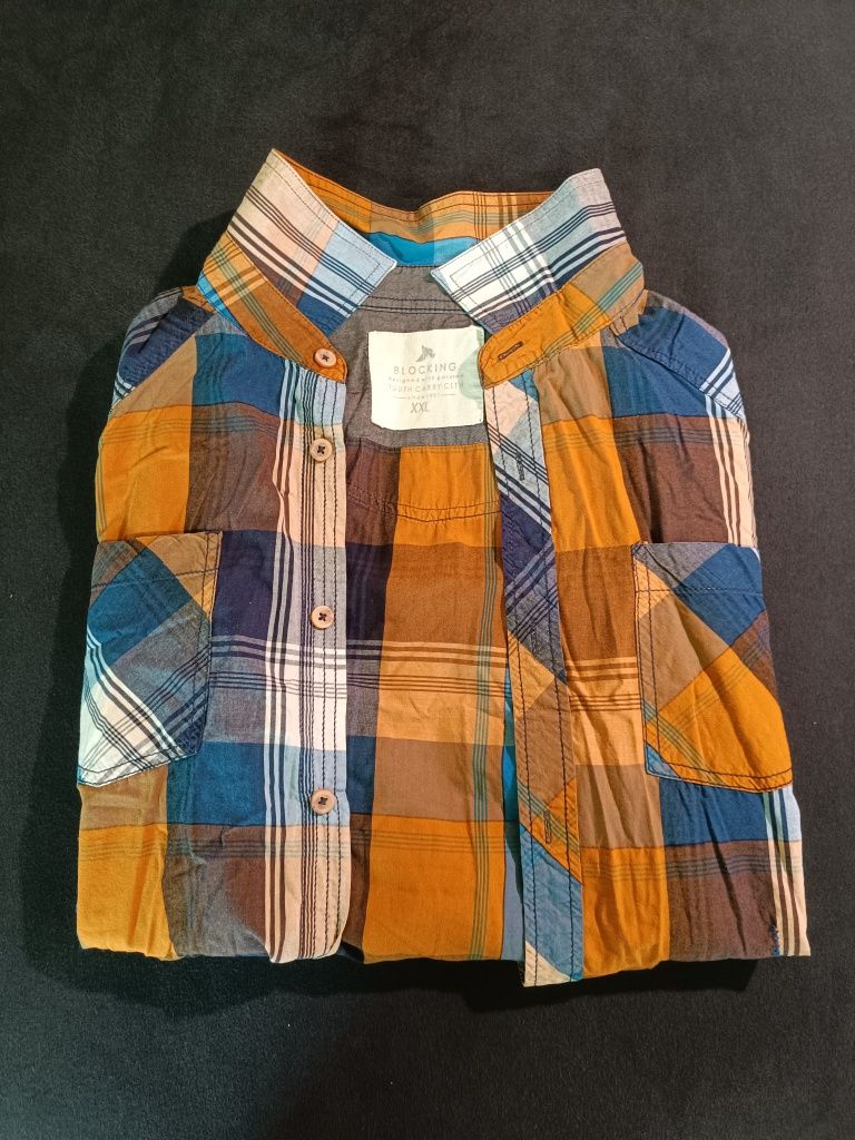 Zestaw 2 koszul casual w kratę (XL)