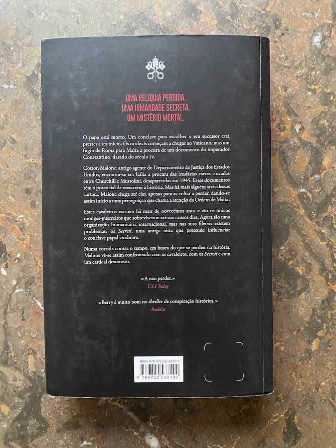 Livro "O manuscrito de Malta"