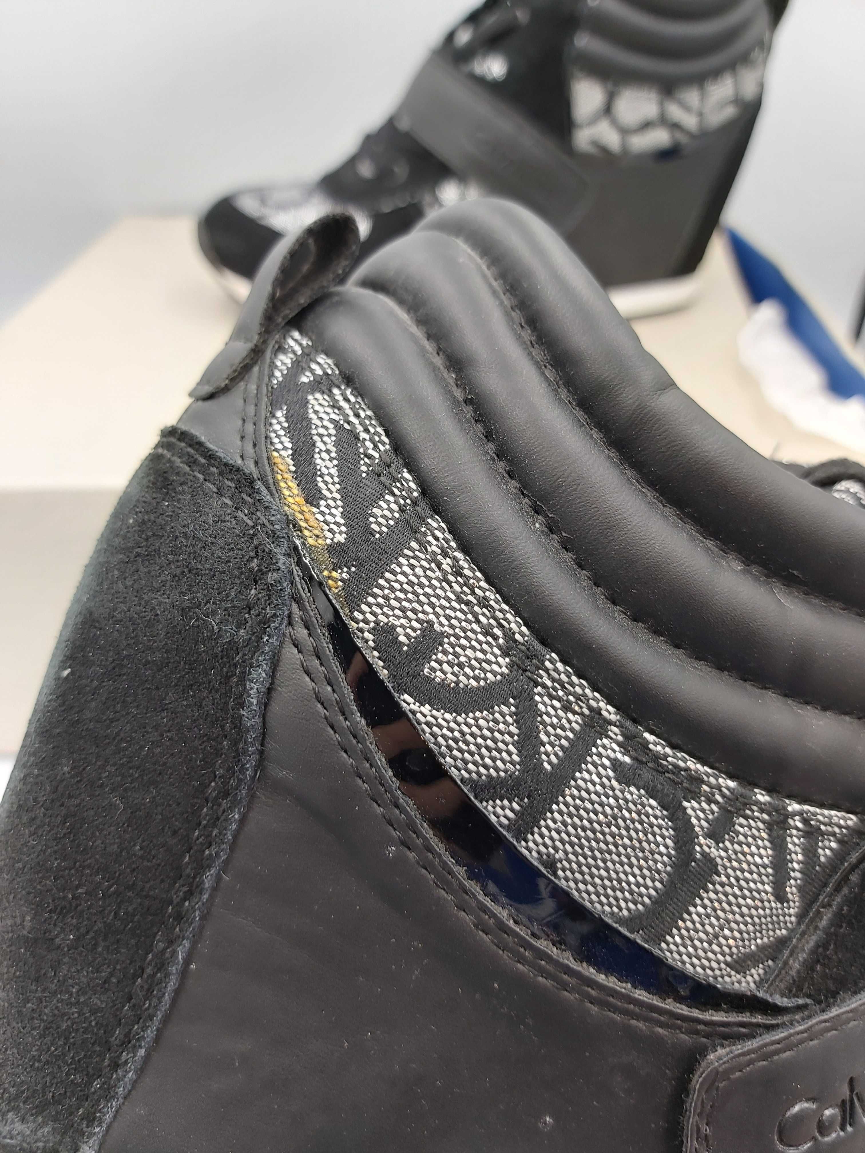 Sneakersy CALVIN KLEIN Srebrne botki rozmiar 39
