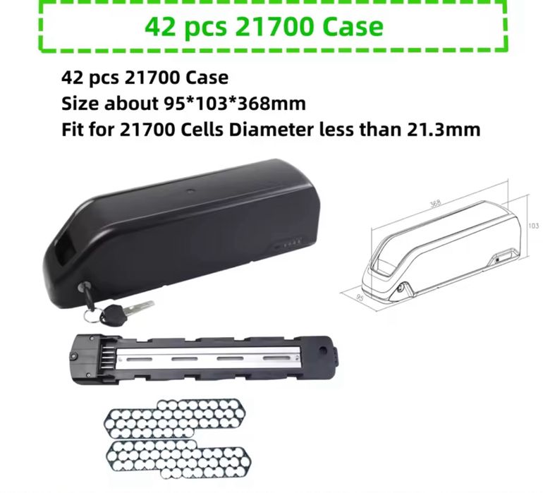 Корпус для батарей 18650 та 21700 polli та hailong