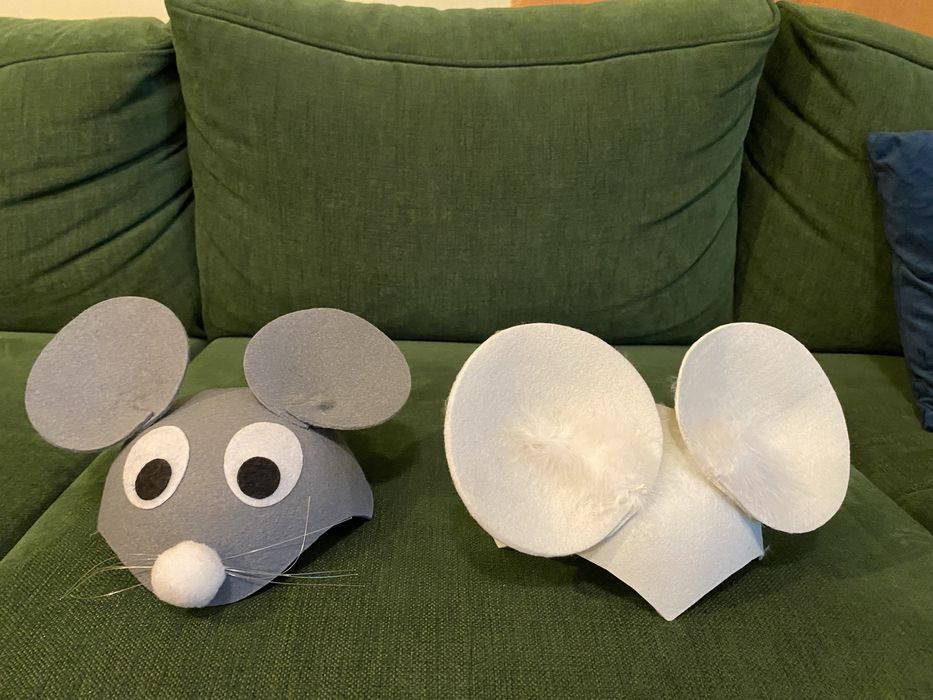 Новогодние шапочки карнавальные  мышки цена за две 300 грн