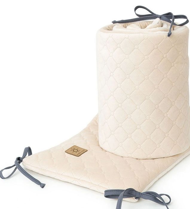 Ochraniacz do łóżeczka Velvet PIK ecru