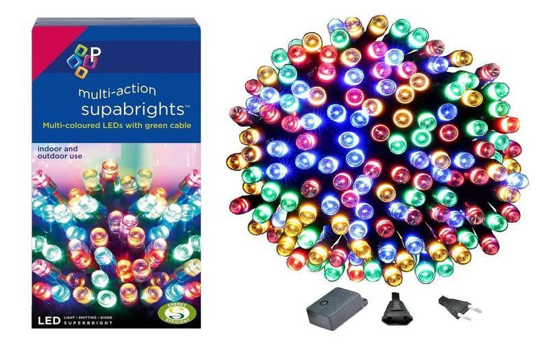 Новорічна гірлянда 1000 LED, IP44, Довжина  63М МУЛЬТИКОЛОР