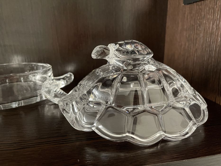 Цукерниця Доза черепаха кришталь Bohemia Boxes 265 мм (86)