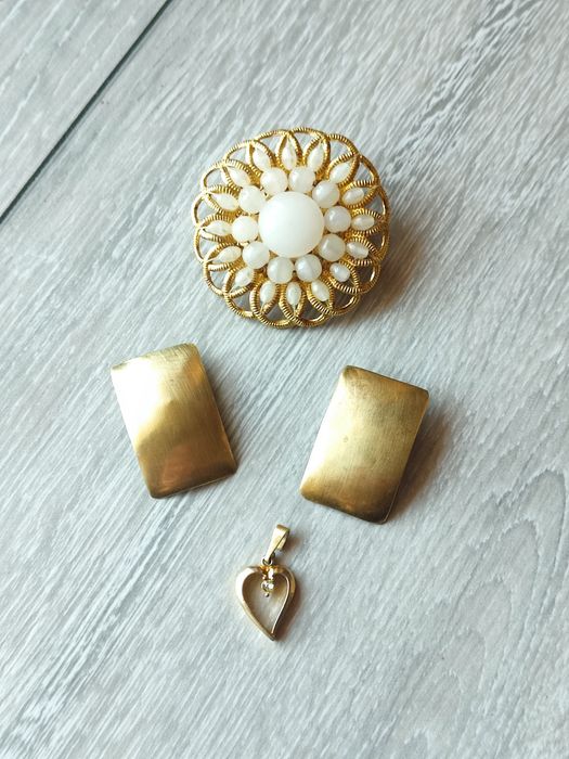 Zestaw biżuterii vintage goblincore retro