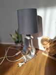 Lampa nocna,stołowa,czarna,metalowa