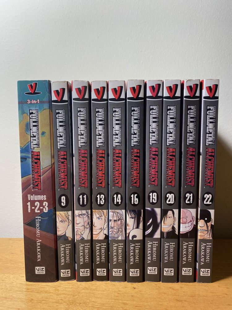 Fullmetal Alchemist Volumes 1-3, 9, 11, 13, 14, 16, 19-22 (conjunto)