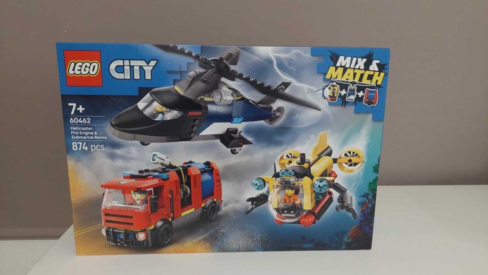 Helicóptero, Camião, Submarino - Lego NOVO