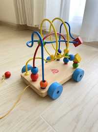 Развивающая игрушка машинка деревянная сортер