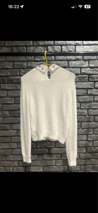 Biały sweter damski (OPIS!)