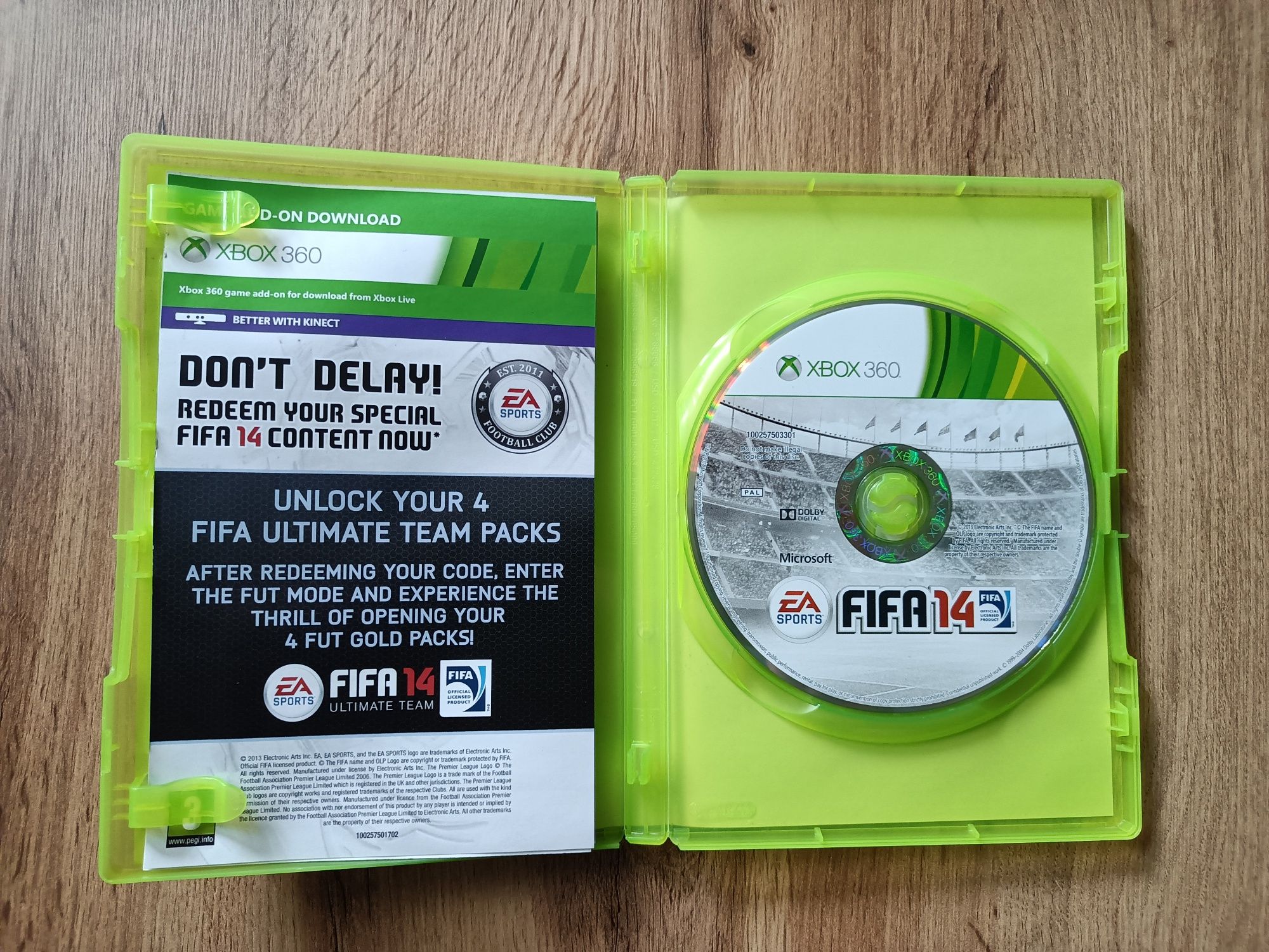 Zestaw gier z serii FIFA na XBOX 360