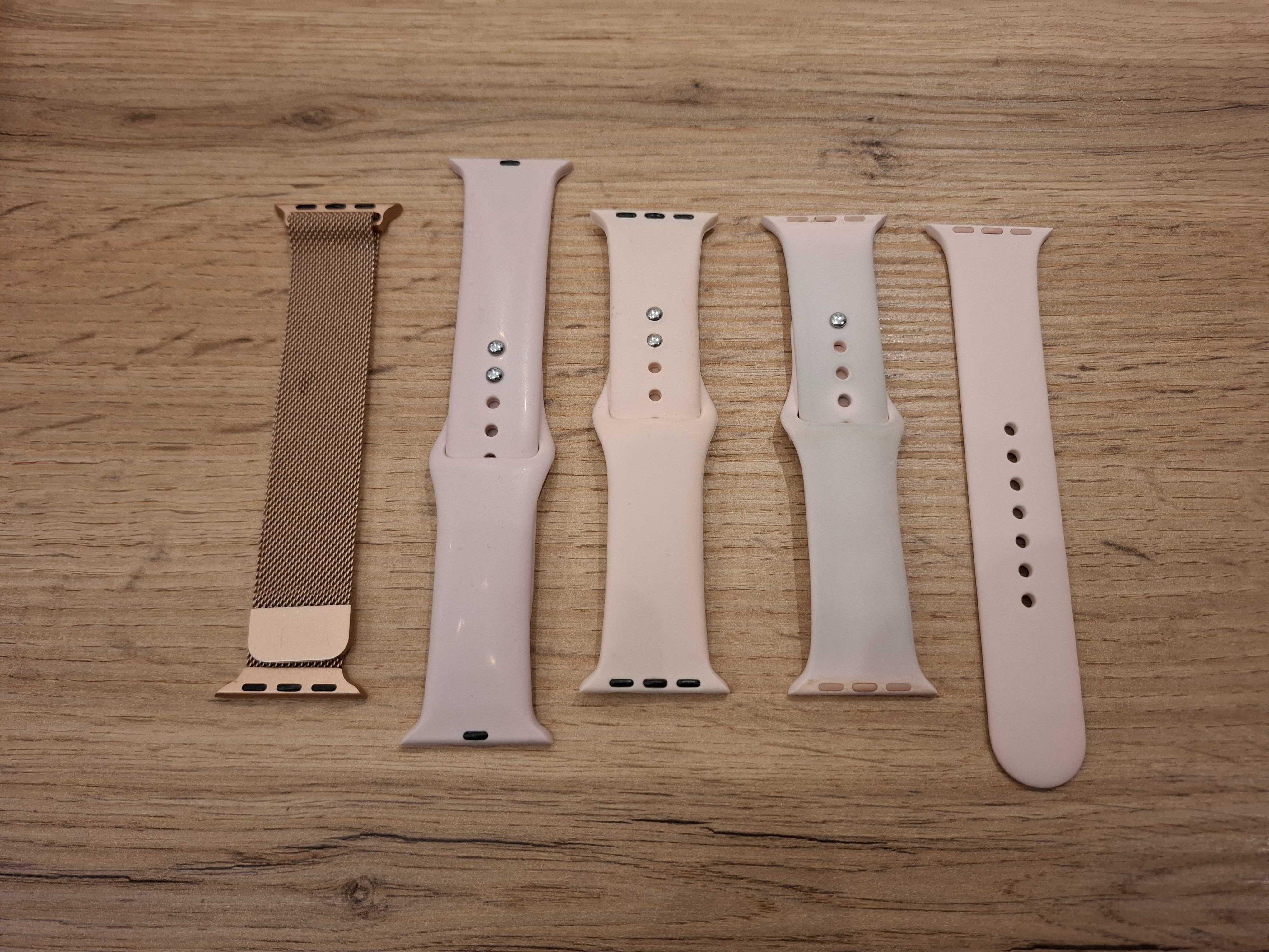 Apple Watch SE 1 generacji 40 mm GPS Gold - super stan + dodatki