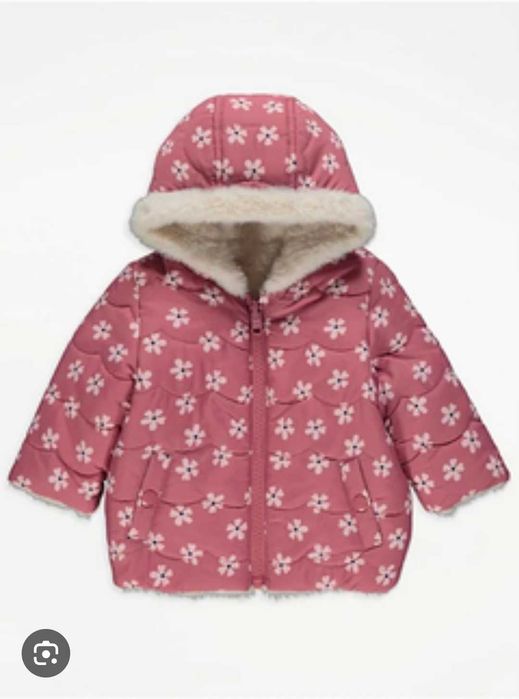 Дитяча зимова двухстороння куртка для дівчинки george 12-18 м