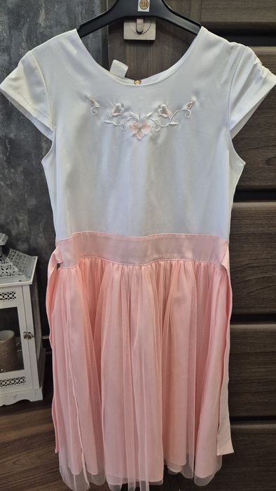 Sukienka wizytowa Marinex tiul haft roz 152 jak nowa