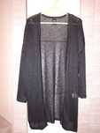 Czarny Cienki Kardigan r S/M Sinsay
