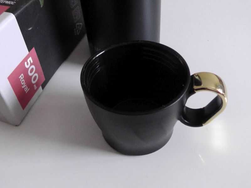 Termos Ambition Royal czarny 500ml filiżanka