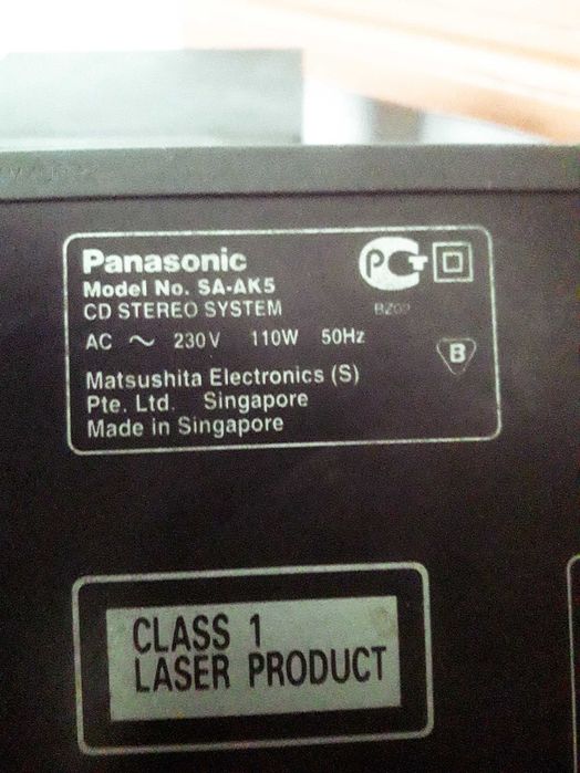 Музыкальный центр PANASONIC 110w stereo bluetooth aux