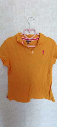 Pomarańczowy t-shiry firma U.S polo assn