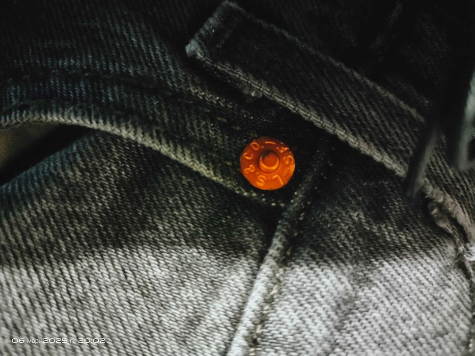 чоловічі джинси Levi strauss  501 сірі пояс 120-126 на наш 60-62 рзмір