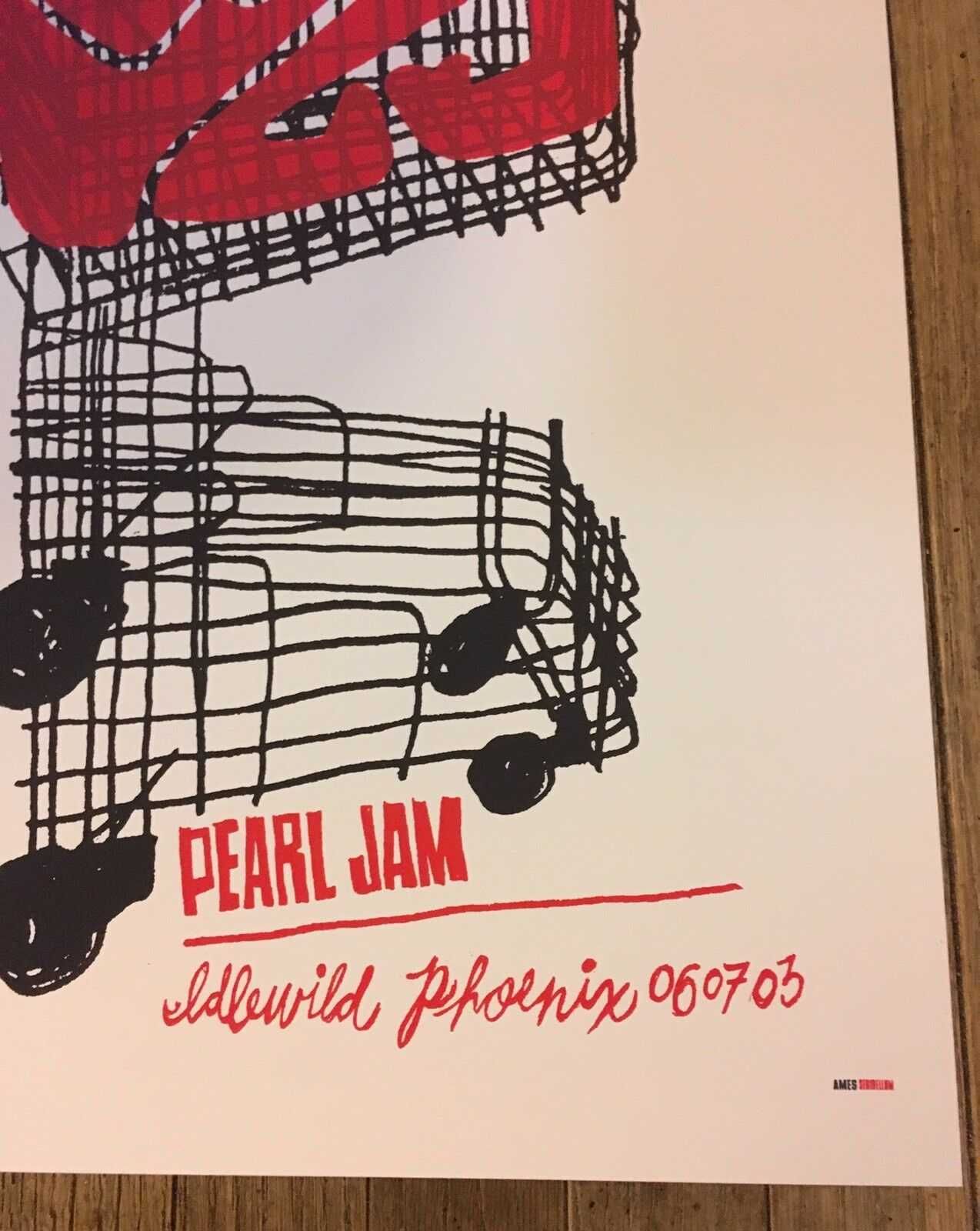 PEARL JAM POSTER 6/7/2003 Ames Bros Phoenix Arizona