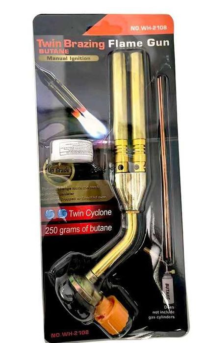 Газовая горелка Flame Gun 8818 медно цинковый сплав - Горелки газовые