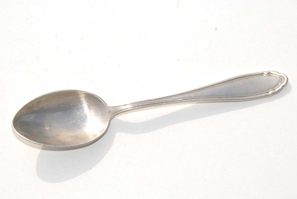 Stara posrebrzana łyżeczka sygnowana 90 antyk unikat kolekcjonerski