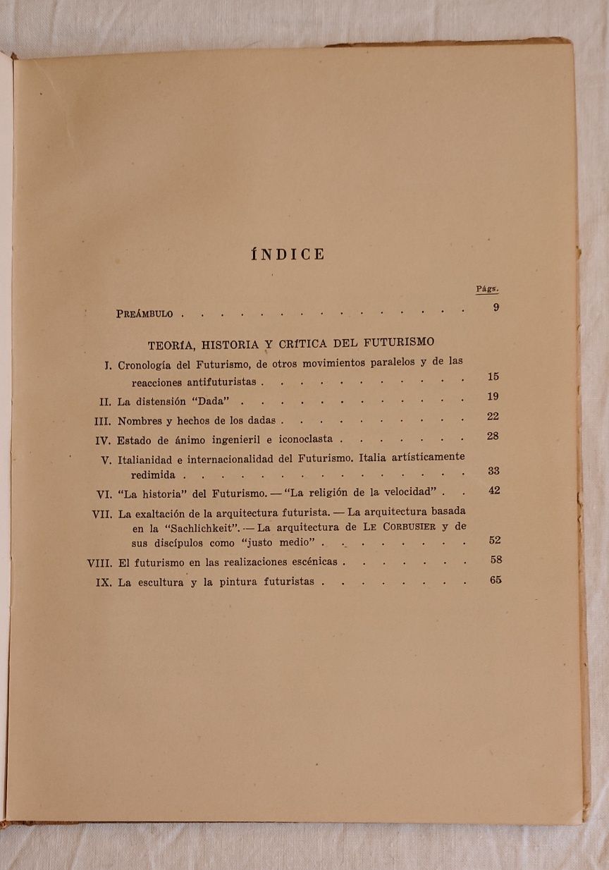 Futurismo y Dada, Rafael Benet