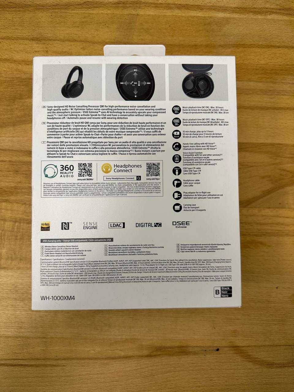 Навушники з мікрофоном Sony WH-1000XM4 Black