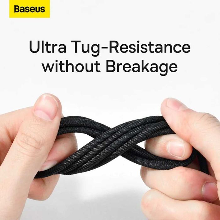 Kабель для швидкої зарядки USB -Type-C Baseus 100W 6A Tungsten Gold 1м