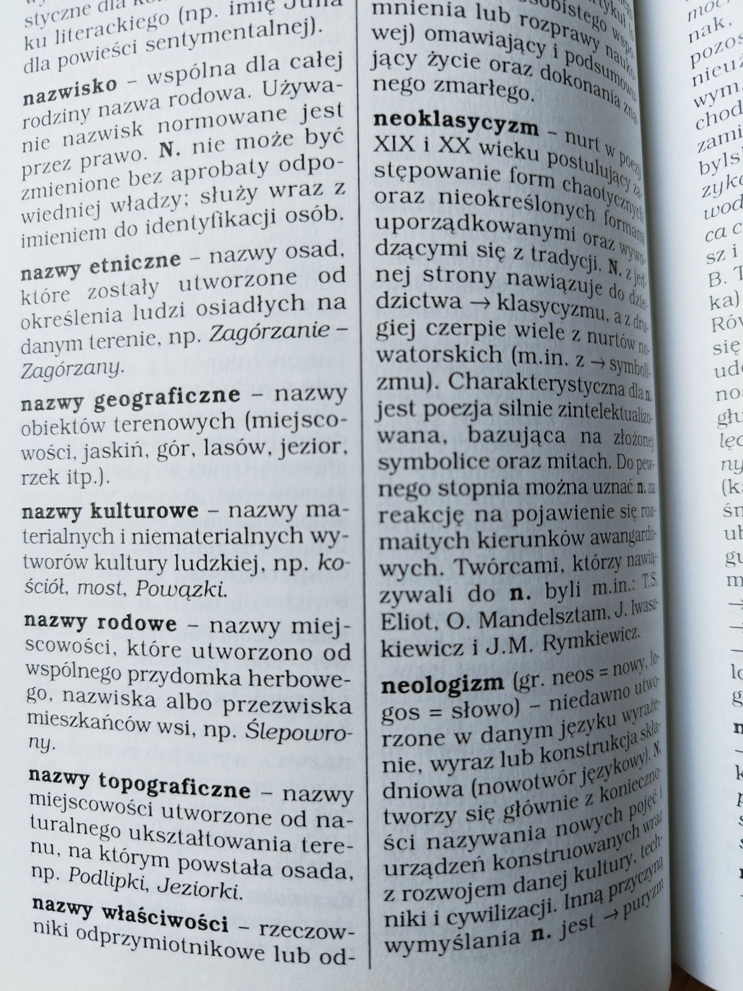 Słownik terminów literackich i gramatycznych