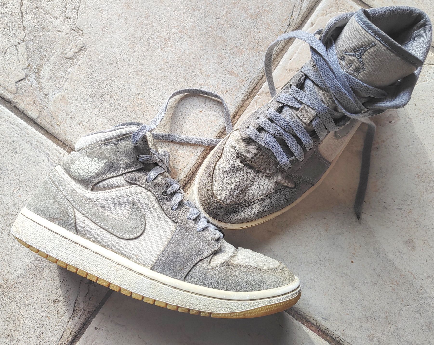 Jordan 1 Mid Coconut Milk Particle Grey  39