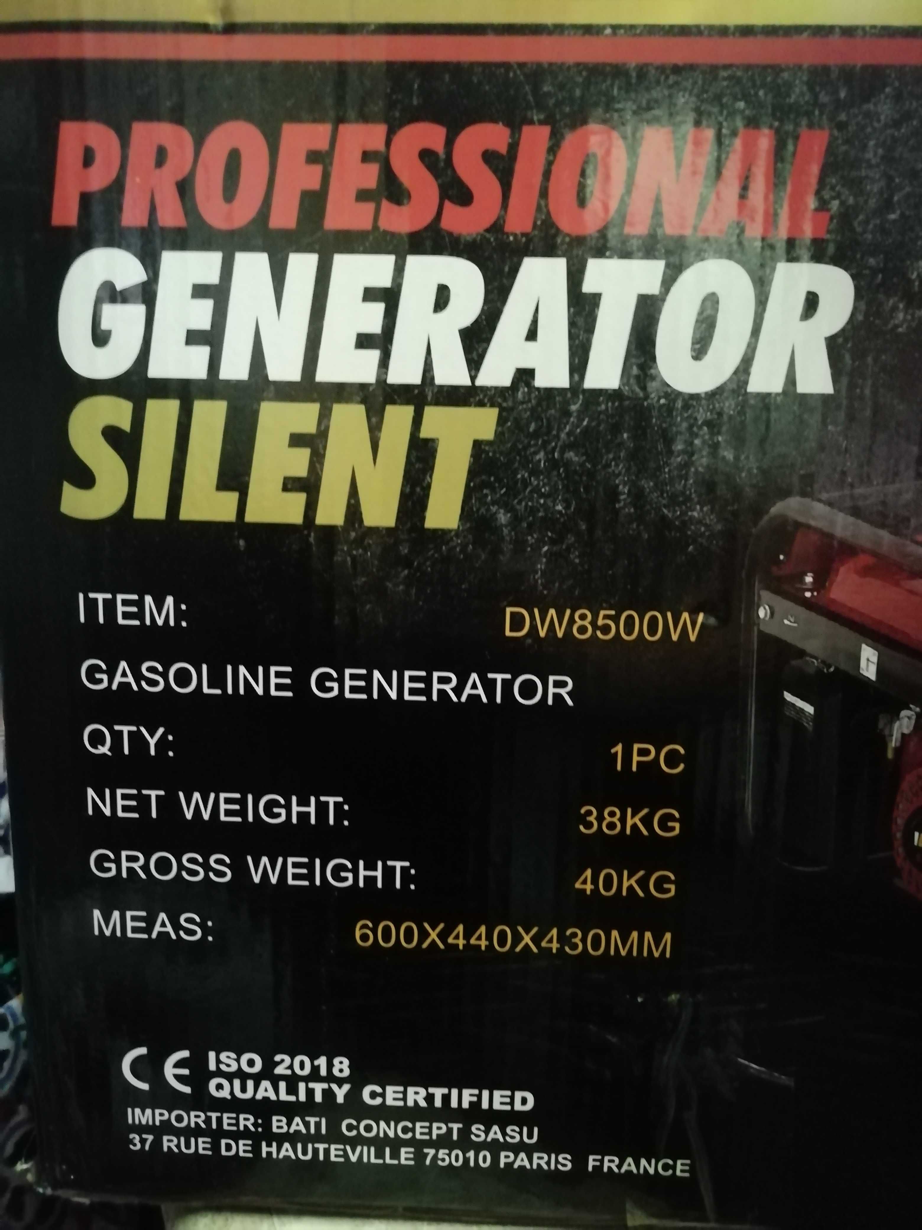Gerador de electricidade a gasolina 8500W