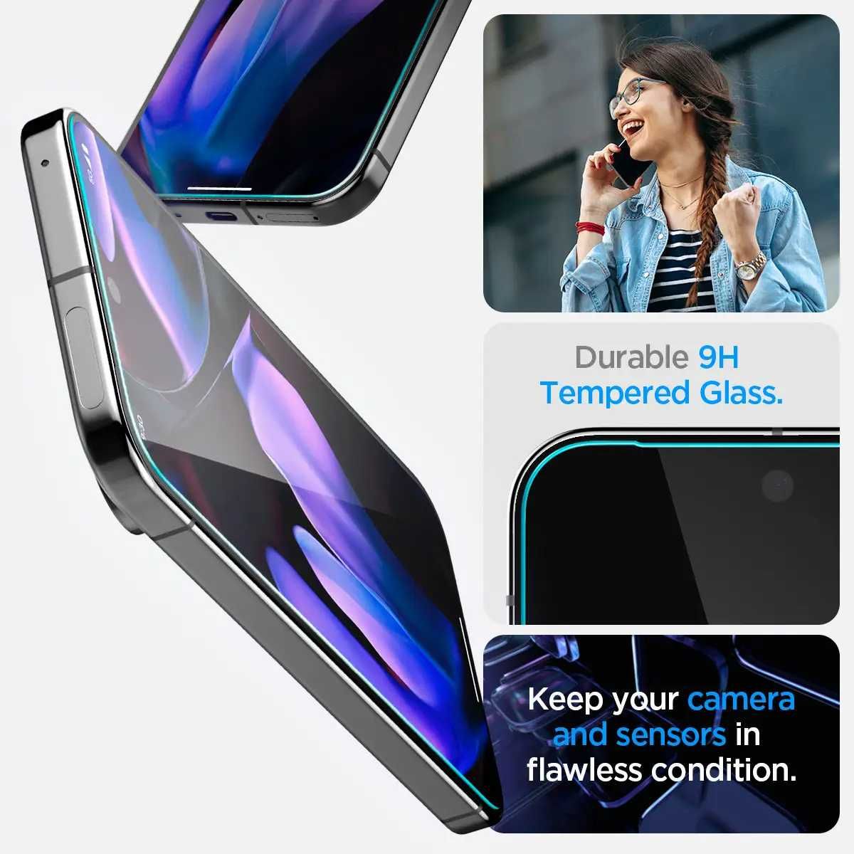 Защитное стекло Spigen Glas.tR EZ FIT 2-Pack для Pixel 9 Pro XL Clear