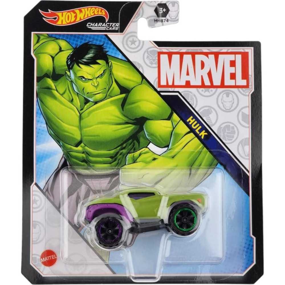 Hot Wheels Marvel Character Cars Samochód Kolekcjonerski Hulk HHC02