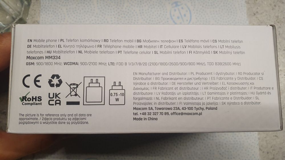 Telefon Maxcom MM334 nowy, nieotwierane pudełko