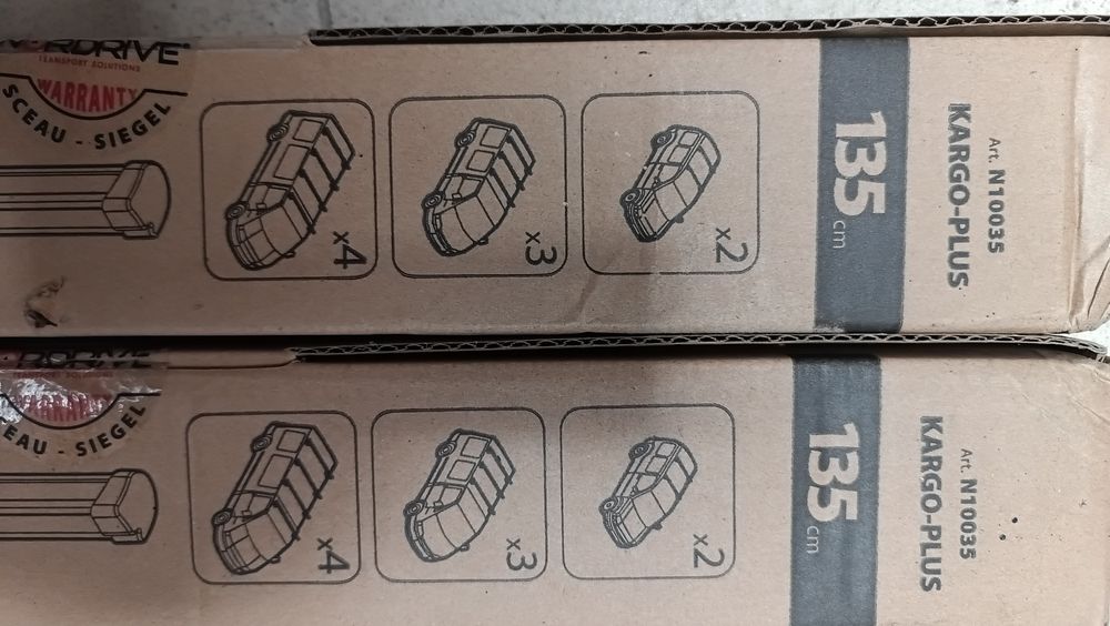 Belki bagażnika 3szt Nordrive Citan Kangoo 135cm