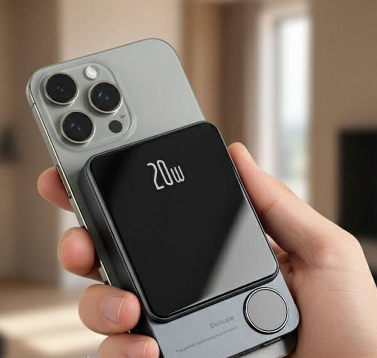 Повербанк MagSafe 10000-20000 mAh, 20W Быстрая беспроводная зарядка