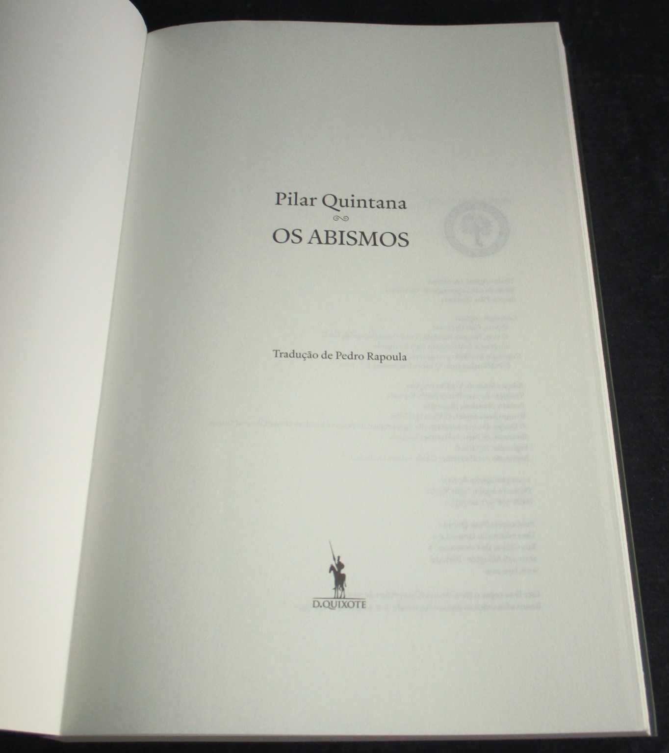Livro Os Abismos Pilar Quintana