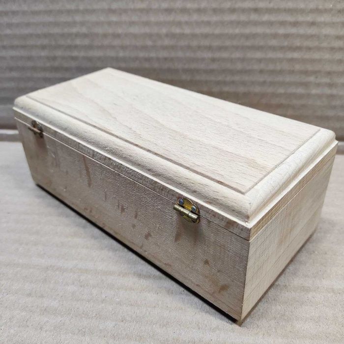 Шкатулка Бук, цельній массив, ручная работа без лака 180х85х70, 270 г