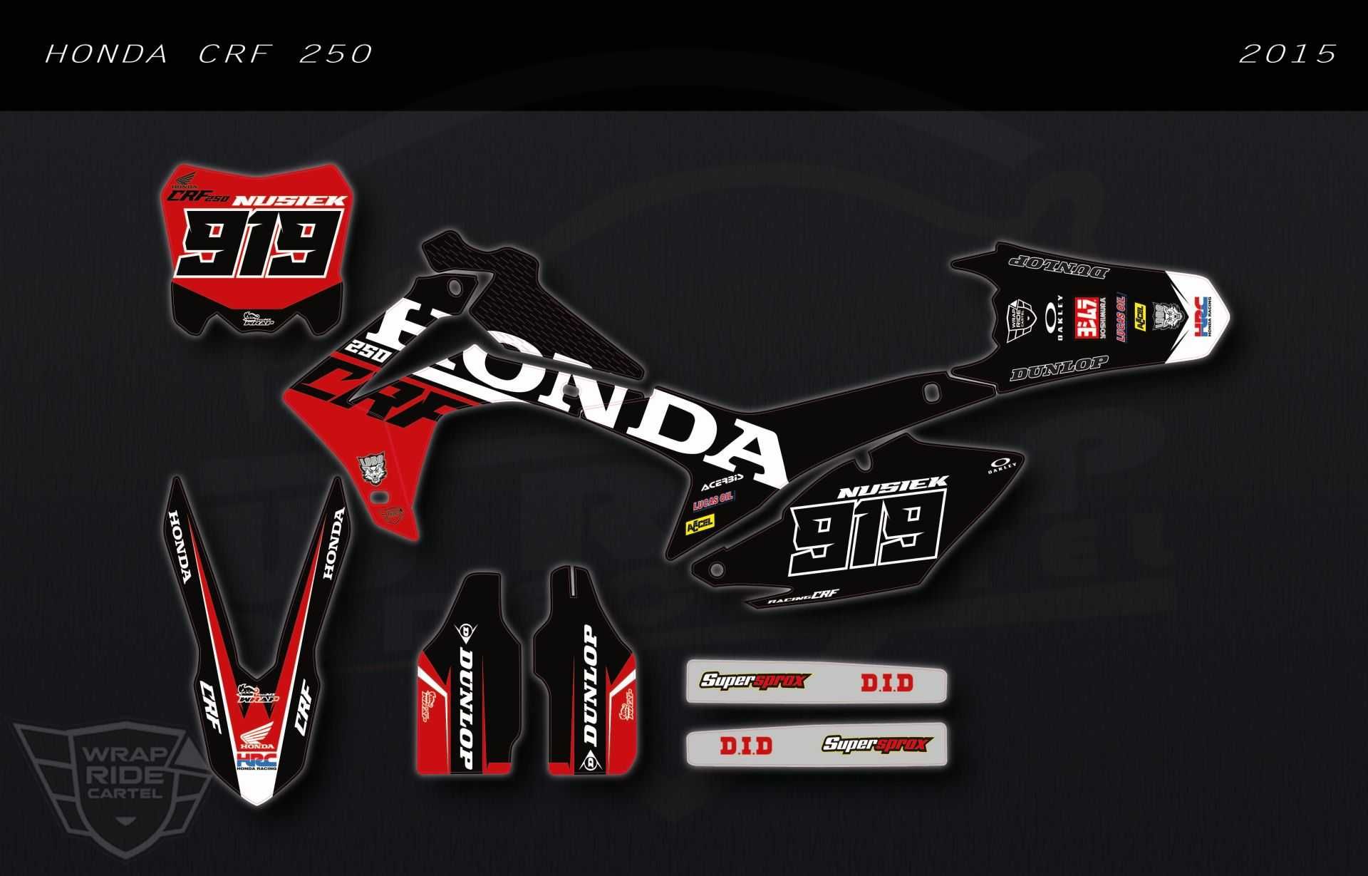 Profesjonalna Okleina PRO MX - Honda CRF MX Enduro wszystkie roczniki