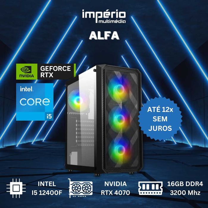 [NOVO] PC IM ALFA - i5 12400F / RTX 5070 / 32GB -> até 12x sem juros