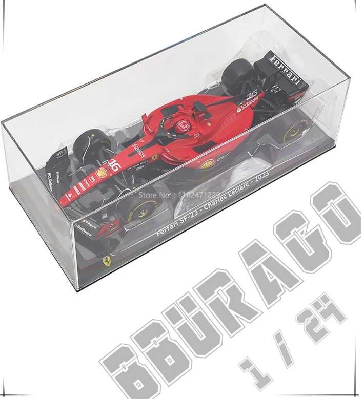 Модель автомобіля Bburago 1:24 #16 Leclerc 2023 F1 Scuderia Ferrari