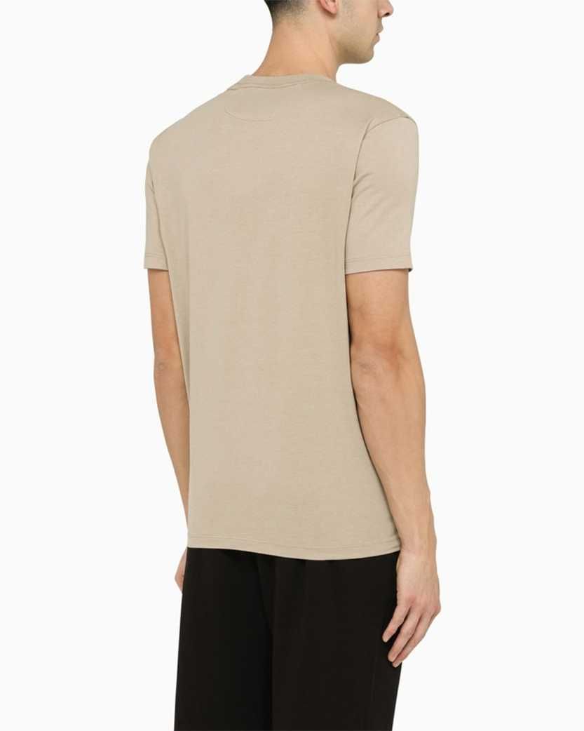 Футболка C.P. Company Logo Cotton T-Shirt Beige 14CMTS046A005100W