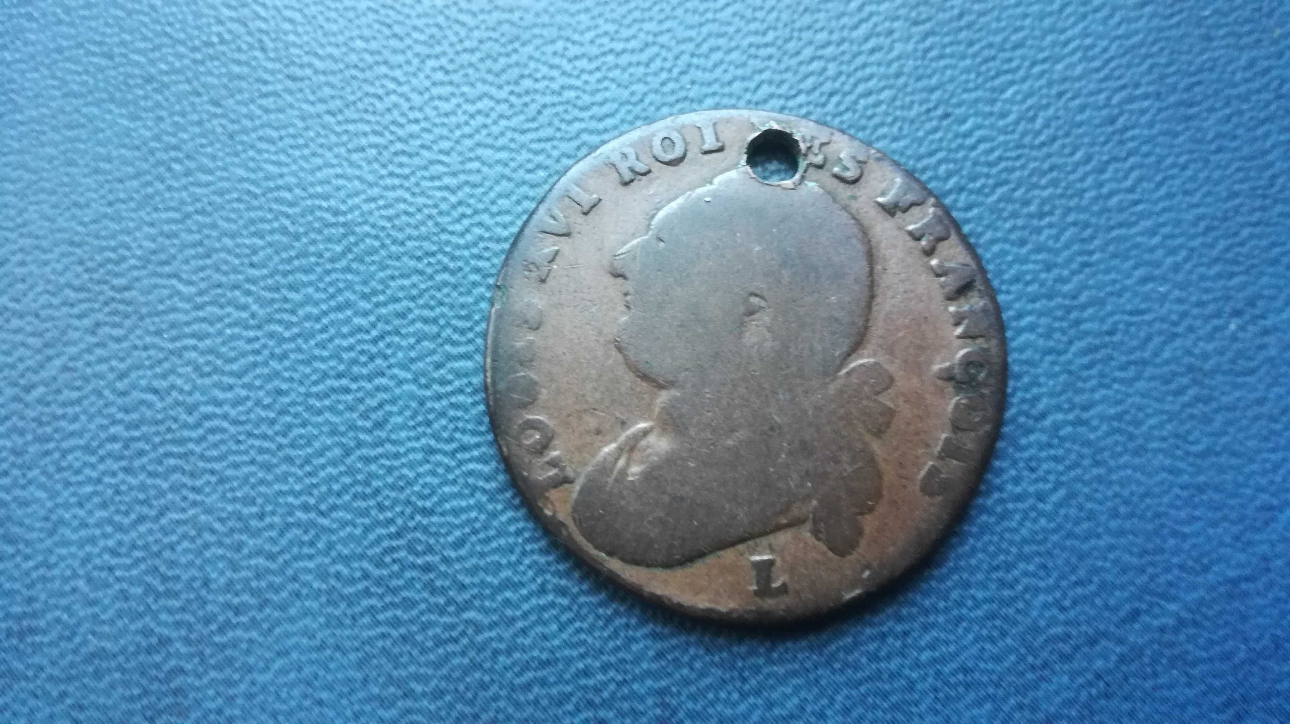 Francja Ludwik XVI 12 denierów 1793