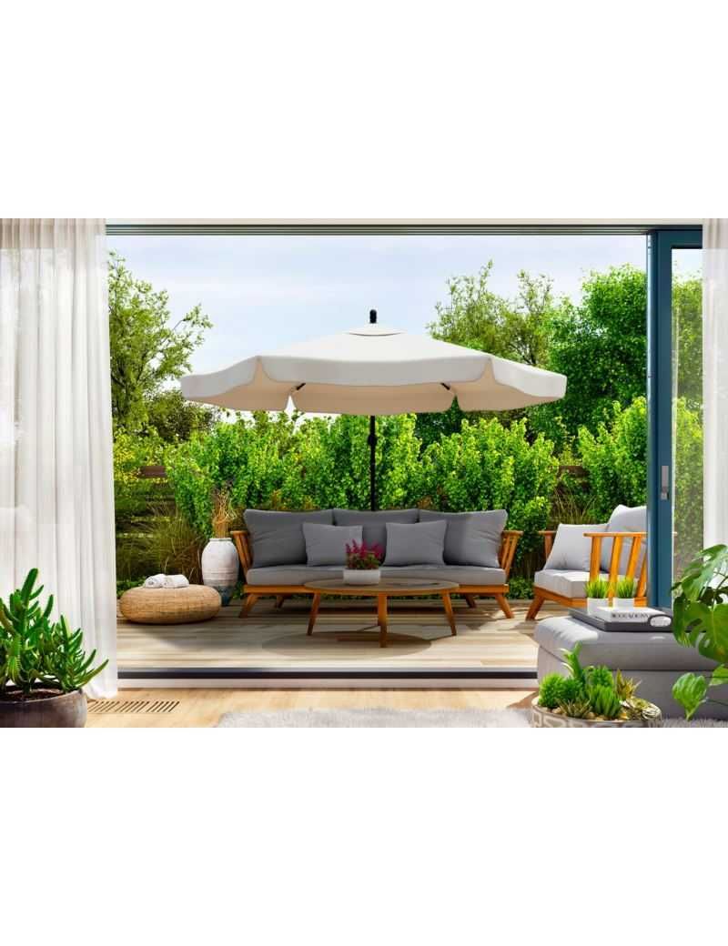 Parasol Ogrodowy Na Wysięgniku Duży Składany 350cm+ Pokrowiec 3 Kolory