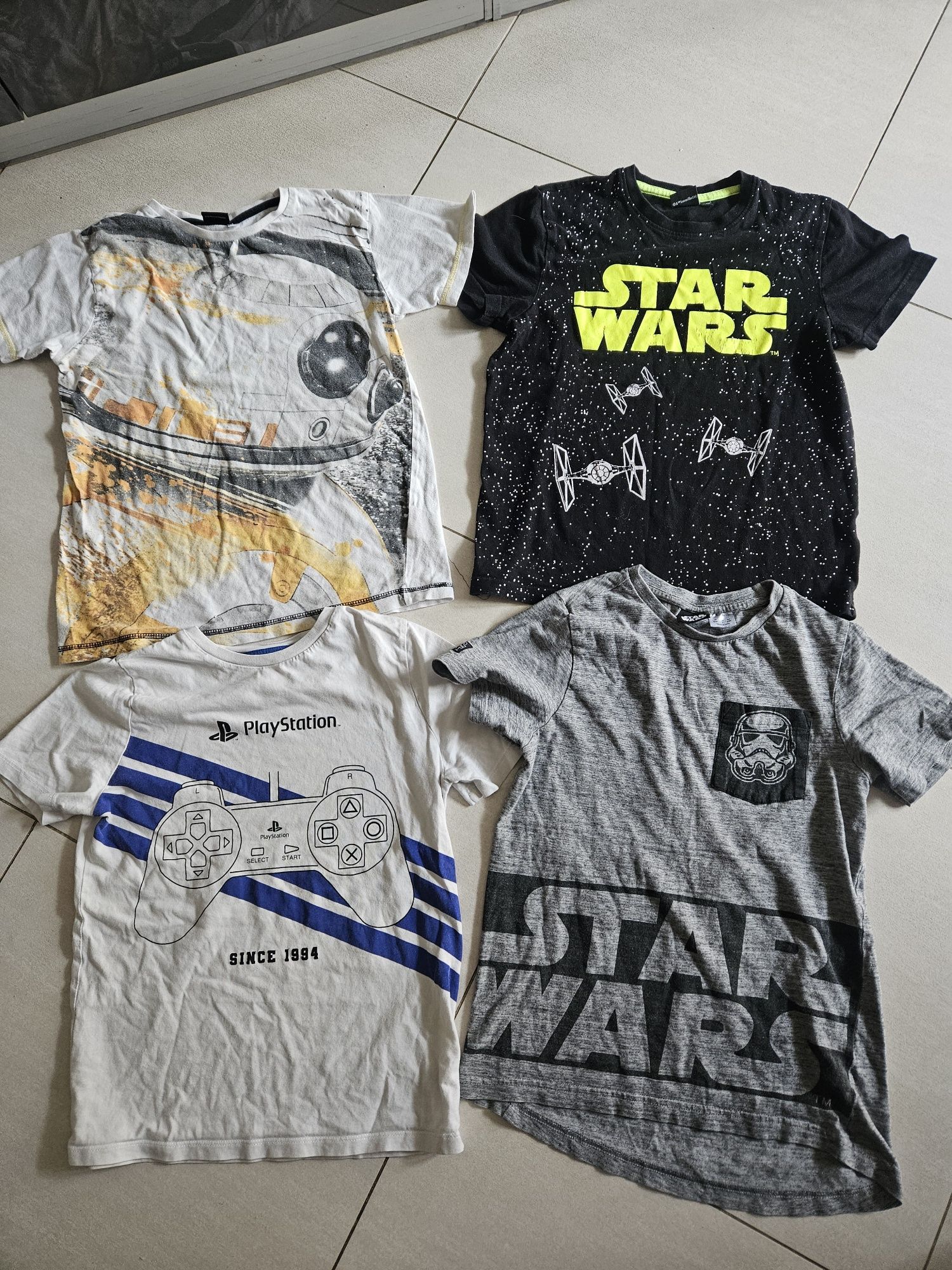 Zestaw t-shirtow 12 szt. koszulek sinsay hm I inne star Wars r 134 i 1