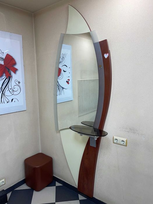 Дзеркало перукарське з скляною поличкою (2270*800 В*Ш) (4 шт)